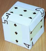 Picture Of A Completed Card Cube